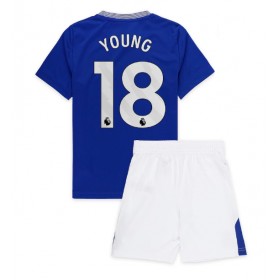 Dětské fotbalový komplet Everton Ashley Young #18 Domácí košile 2024-25 Krátkým Rukávem